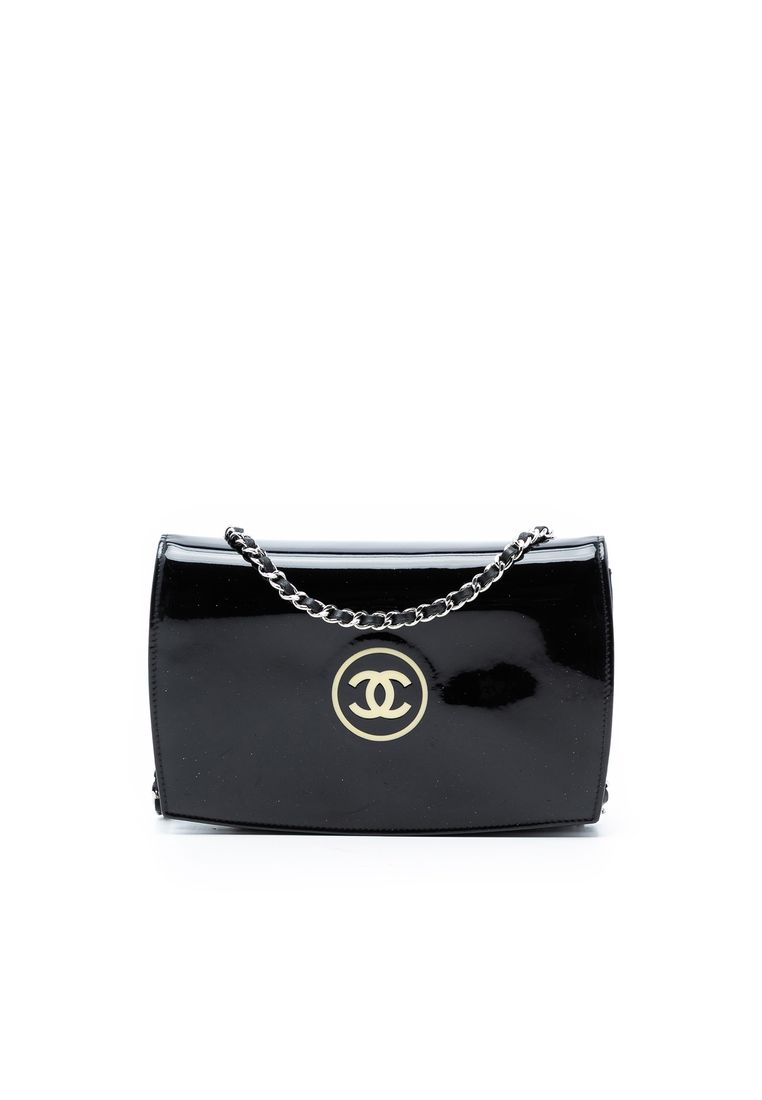 Chanel Pre-Loved Chanel Cc Patent Wallet On Chain