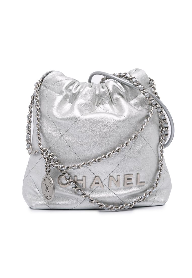 Chanel Pre-Loved Chanel Mini Metallic Calfskin 22 Satchel