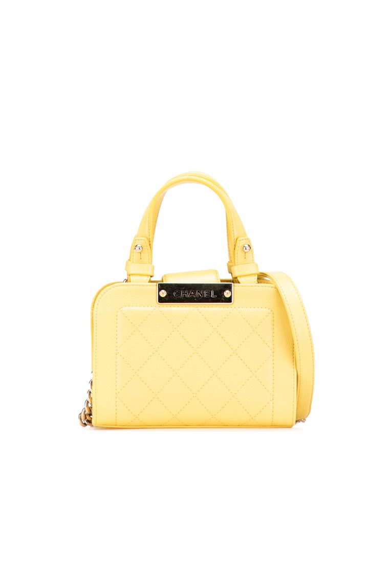 Chanel Pre-Loved Chanel Mini Calfskin Label Click Shopping Tote