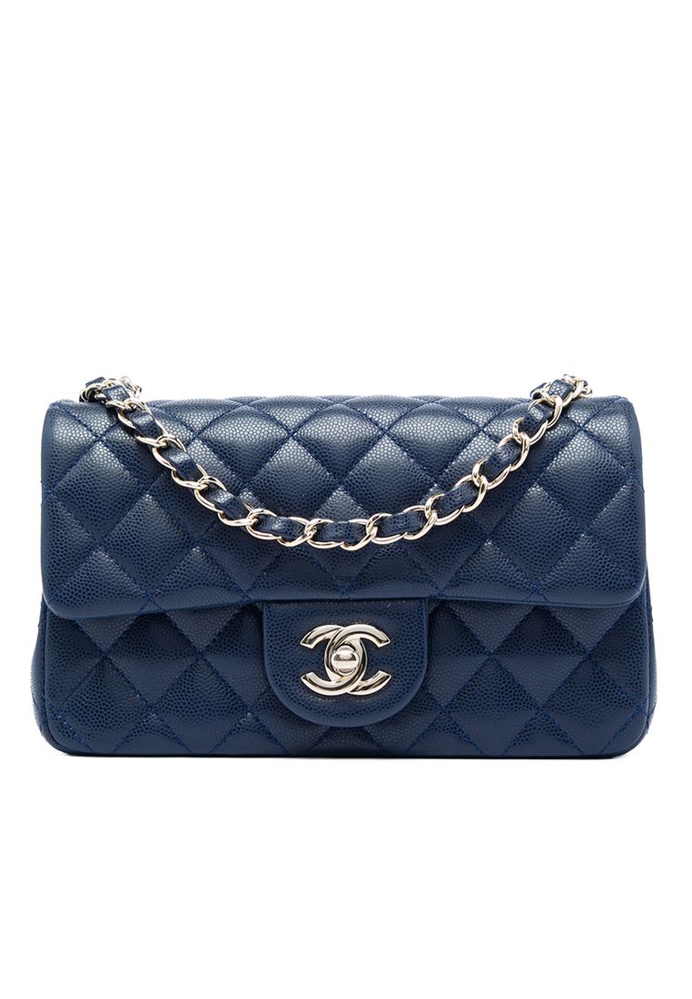CHANEL Pre-Loved Chanel Mini Rectangular Classic Caviar Single Flap