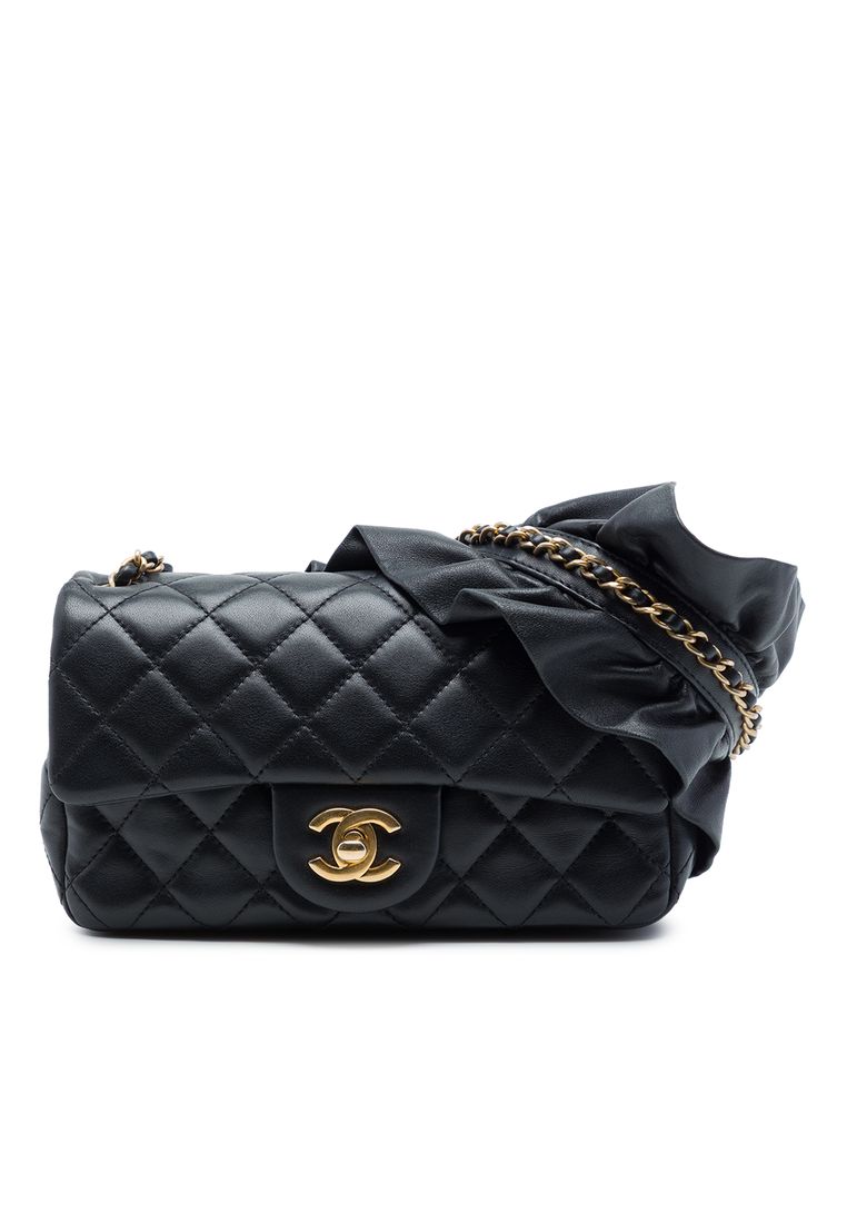 CHANEL Pre-Loved Chanel Mini Rectangular Classic Lambskin Romance Single Flap