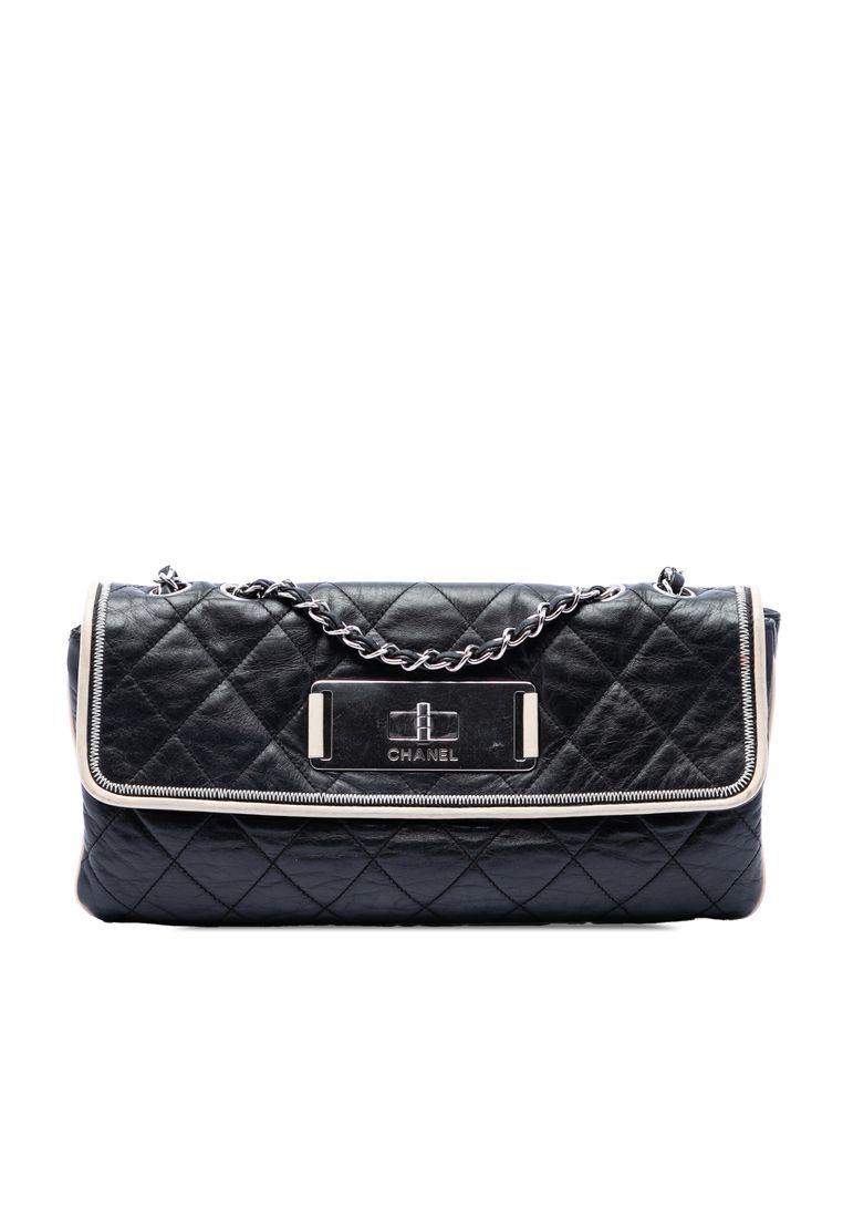 Chanel Pre-Loved Chanel Quilted Lambskin East West Mademoiselle Flap