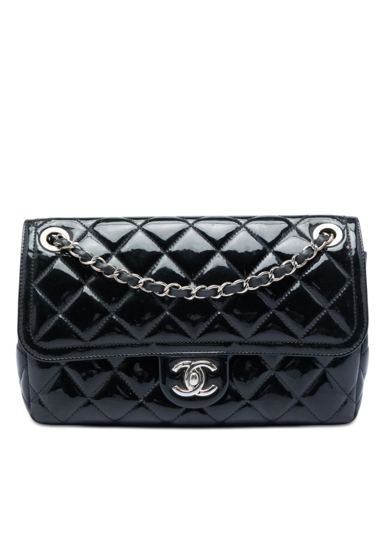 Chanel Pre-Loved Chanel Small Quilted Patent Coco Shine Flap