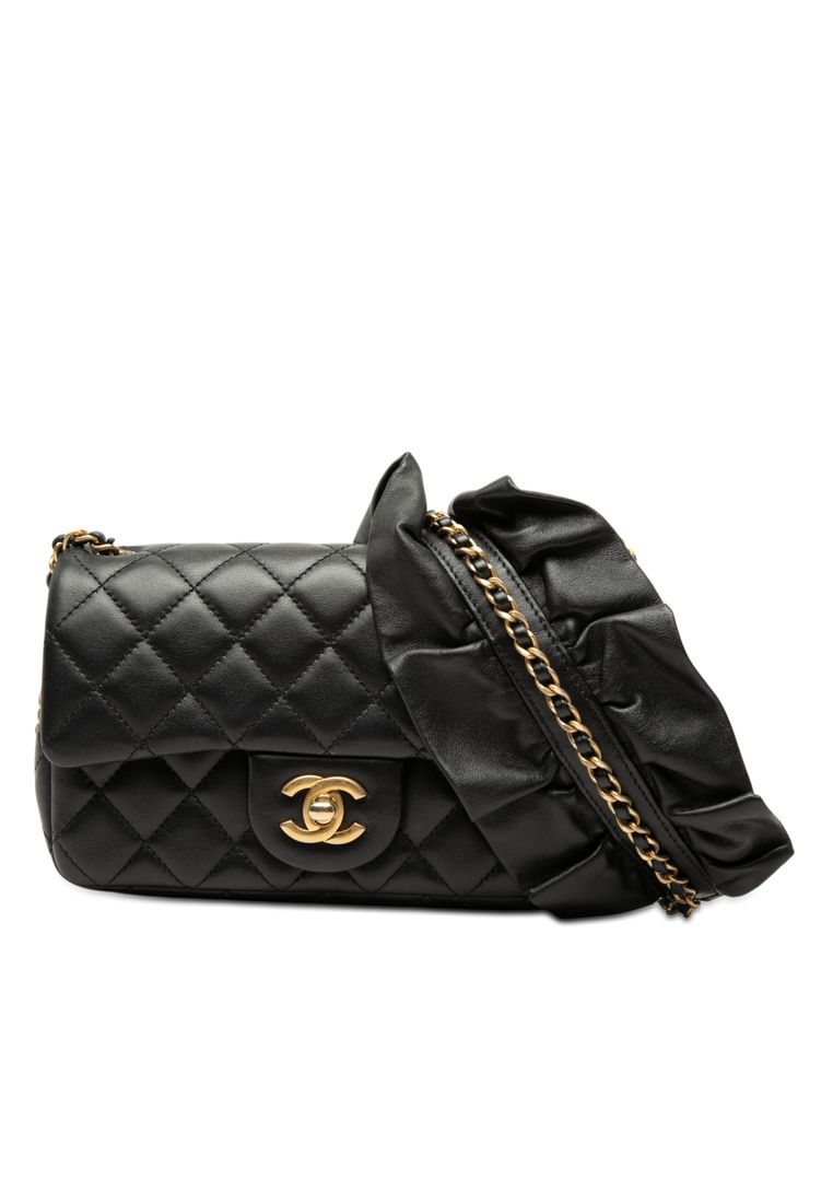 CHANEL Pre-Loved Chanel Mini Rectangular Classic Lambskin Romance Single Flap