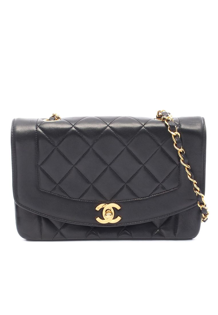 CHANEL Pre-Loved Chanel Small Lambskin Diana Flap