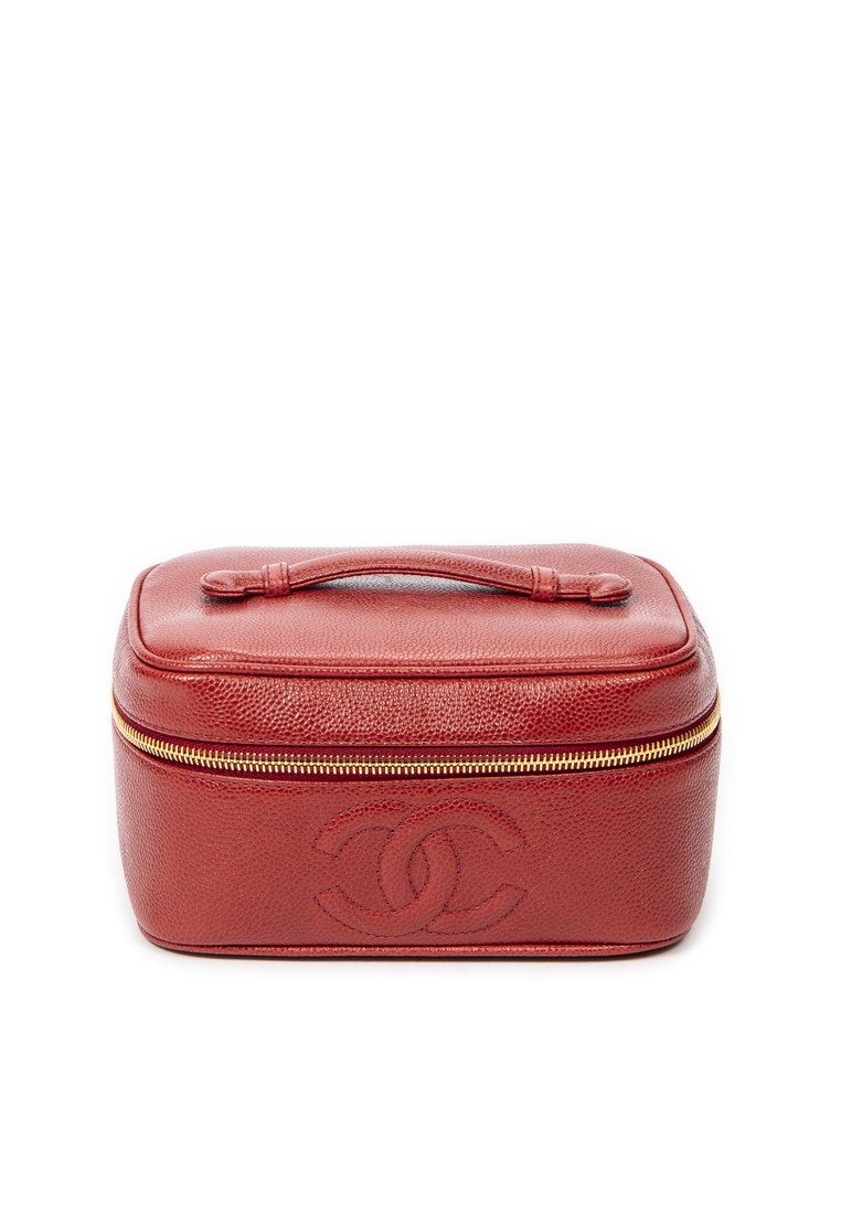 CHANEL Pre-Loved CC Short Vanity Case