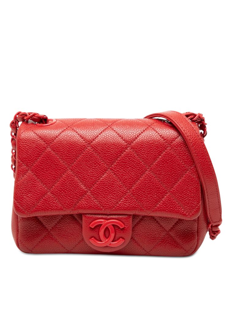 Chanel Pre-Loved Chanel Mini Square Caviar Incognito Flap