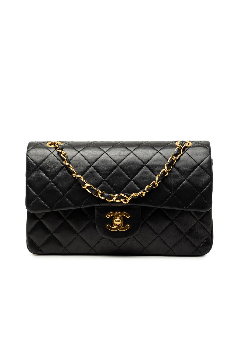 CHANEL Pre-Loved Chanel Small Classic Lambskin Double Flap