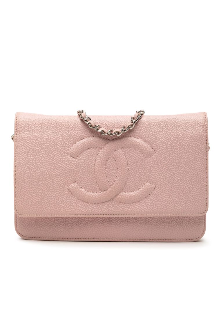 Chanel Pre-Loved Chanel Cc Caviar Wallet On Chain