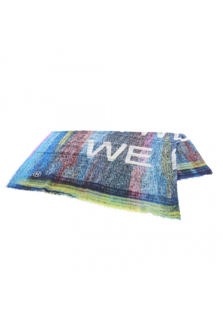 Chanel Pre-Loved Chanel logo Stall cashmere blue multicolor