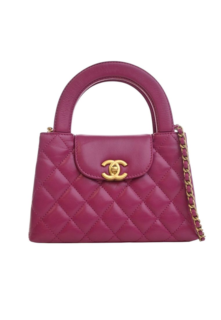 Chanel Pre-Loved Chanel Nano Shiny Aged Calfskin Kelly Shopper Bag