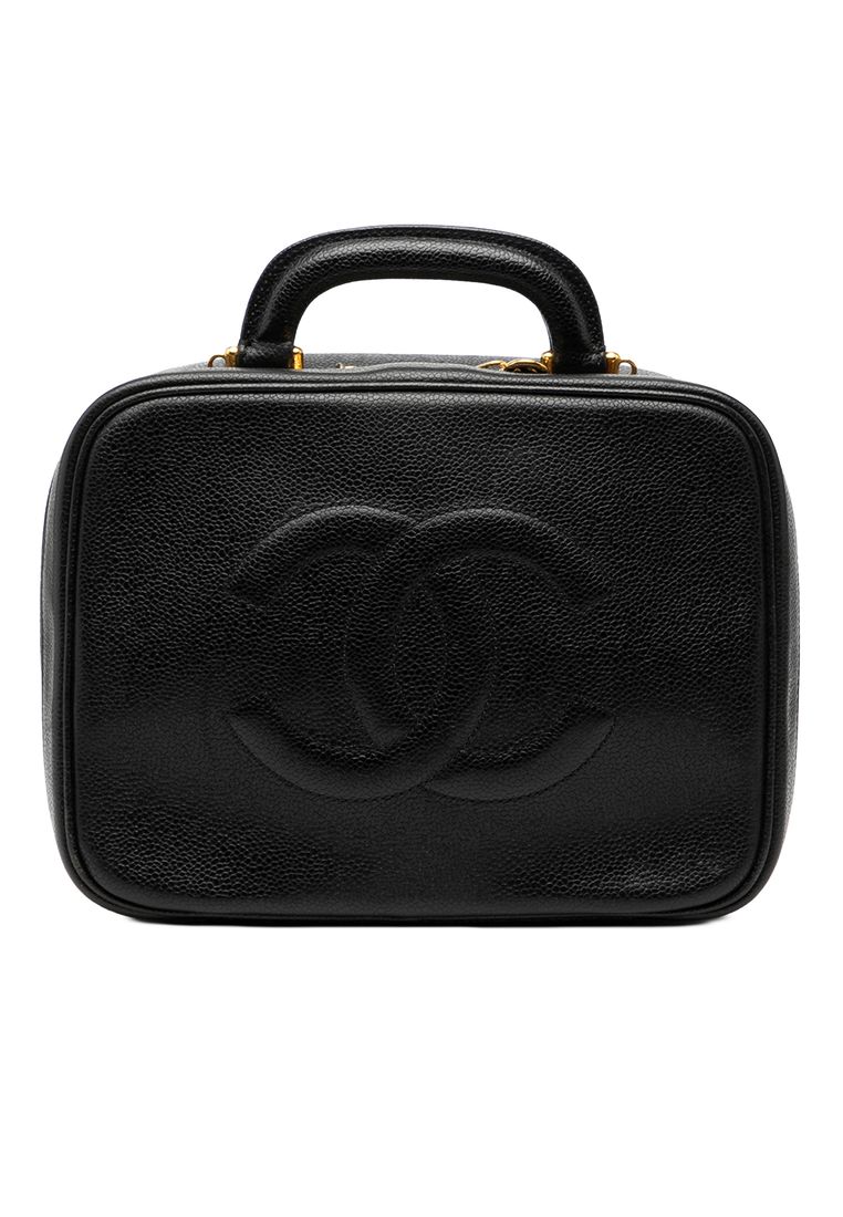 Chanel Pre-Loved Chanel Cc Caviar Vanity Case