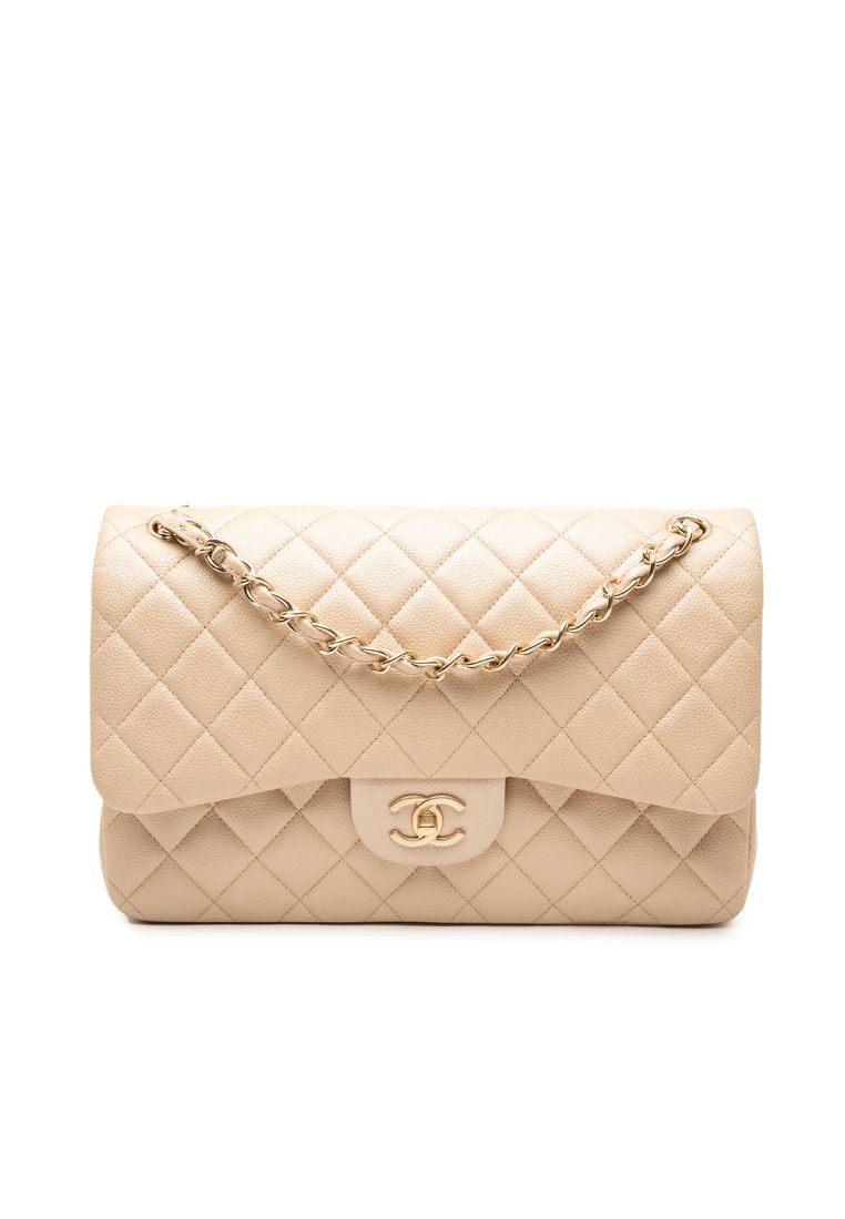 Chanel Pre-Loved Chanel Jumbo Classic Caviar Double Flap