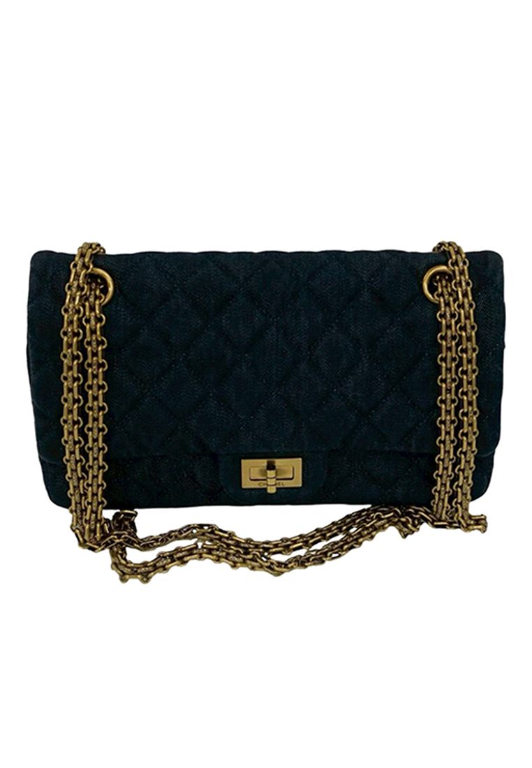 Chanel Pre-Loved Chanel Quilted Denim Reissue 2.55 Double Flap 226
