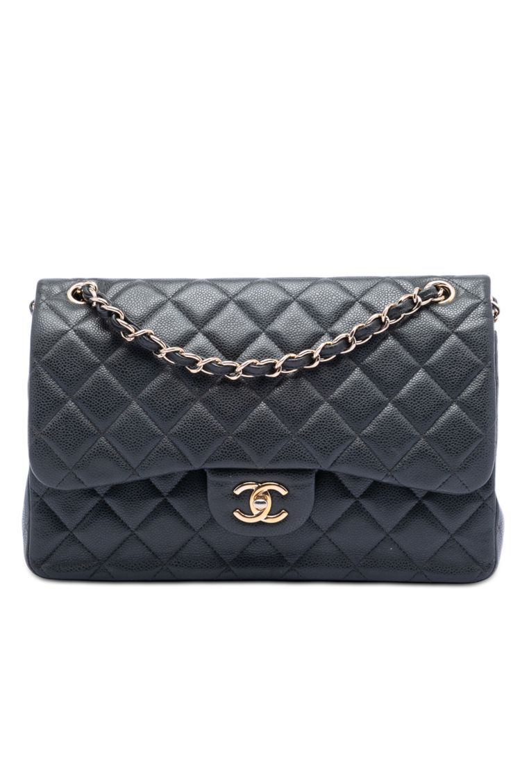 Chanel Pre-Loved Chanel Jumbo Classic Caviar Double Flap