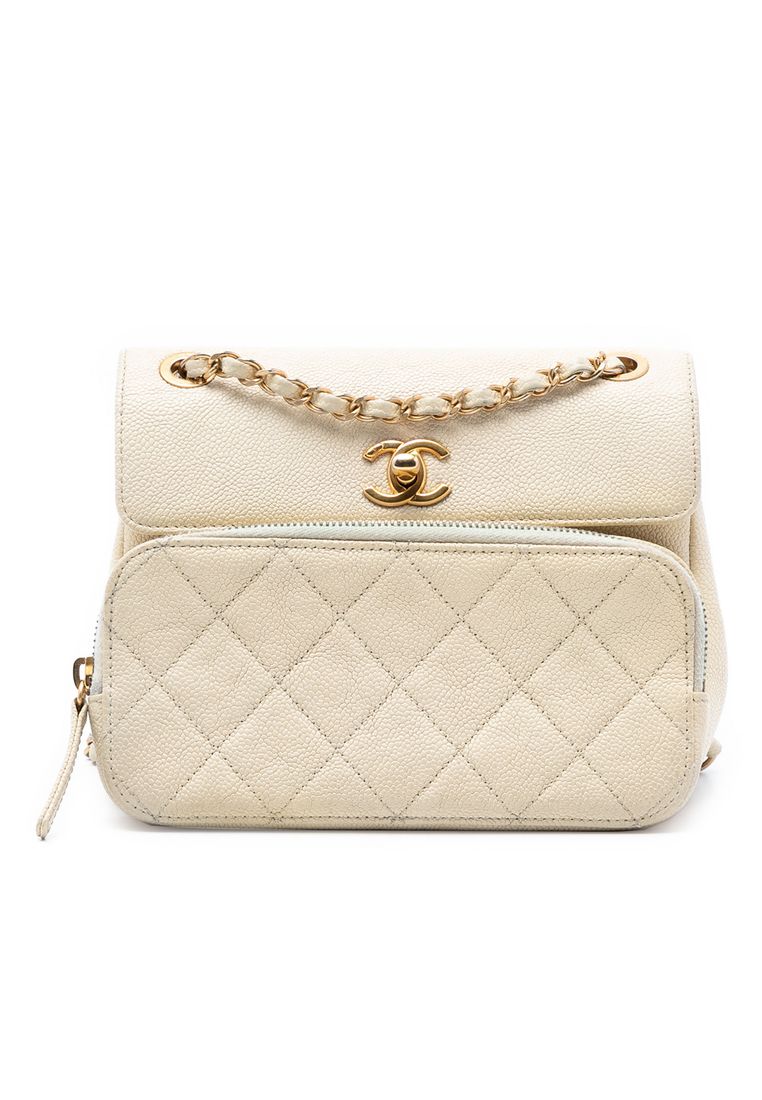 Chanel Pre-Loved Chanel Caviar Business Affinity Messenger Flap