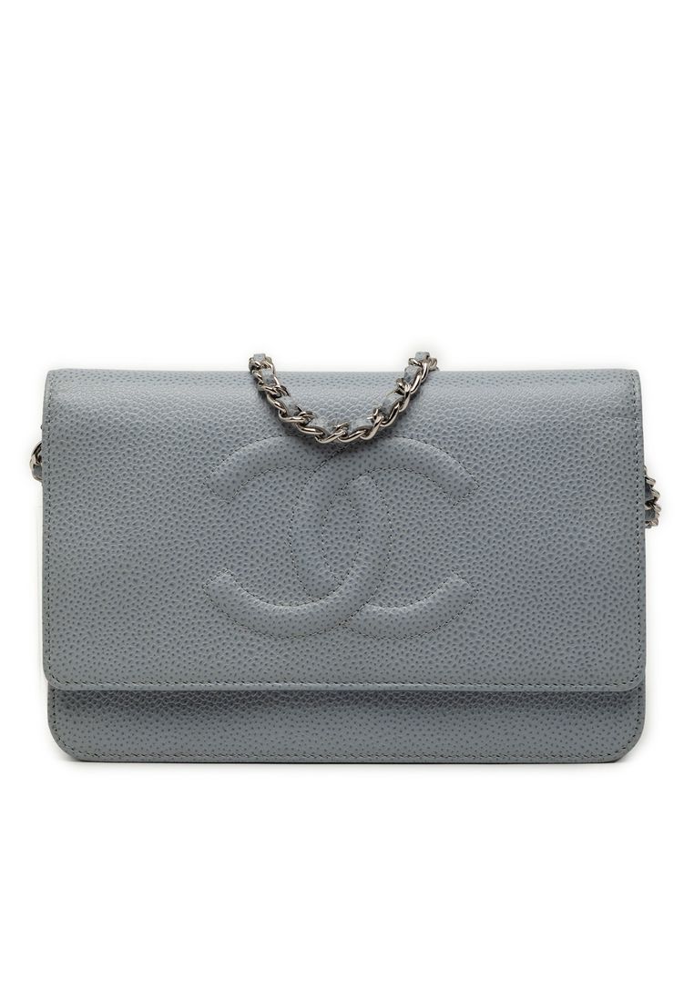 Chanel Pre-Loved Chanel Cc Caviar Wallet On Chain