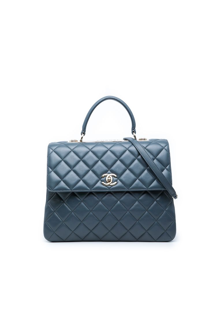 Chanel Pre-Loved Chanel Large Lambskin Trendy Cc Top Handle Flap