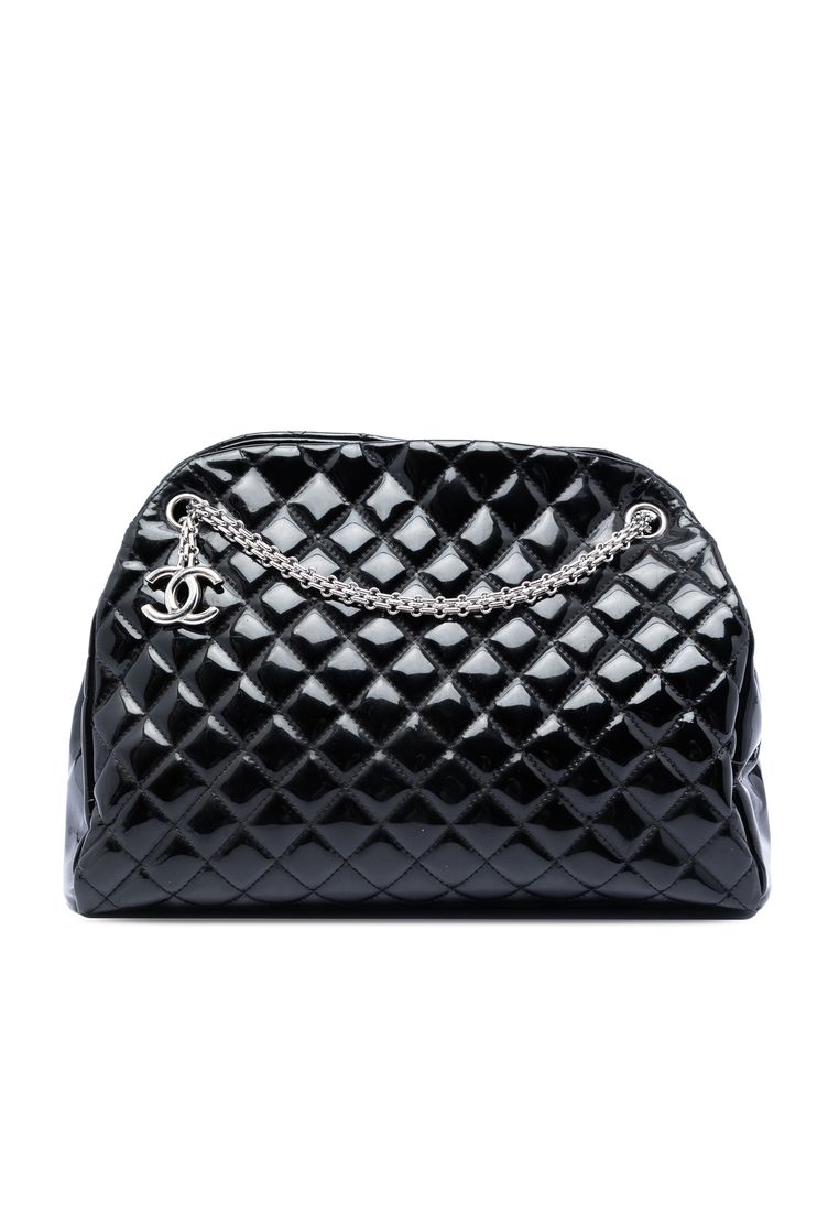 Chanel Pre-Loved Chanel Large Quilted Patent Just Mademoiselle Bowling Bag
