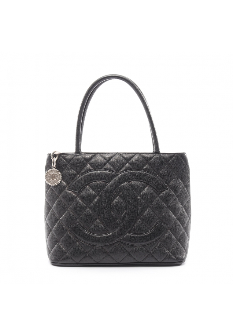 Chanel Pre-Loved Chanel reissue tote Handbag tote bag Caviar skin black silver hardware