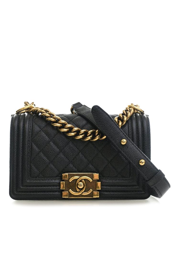 Chanel Pre-Loved Chanel Small Quilted Caviar Boy Flap