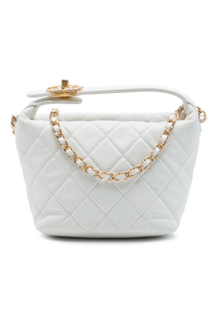 CHANEL Pre-Loved Chanel Small Quilted Lambskin Perfect Meeting Hobo