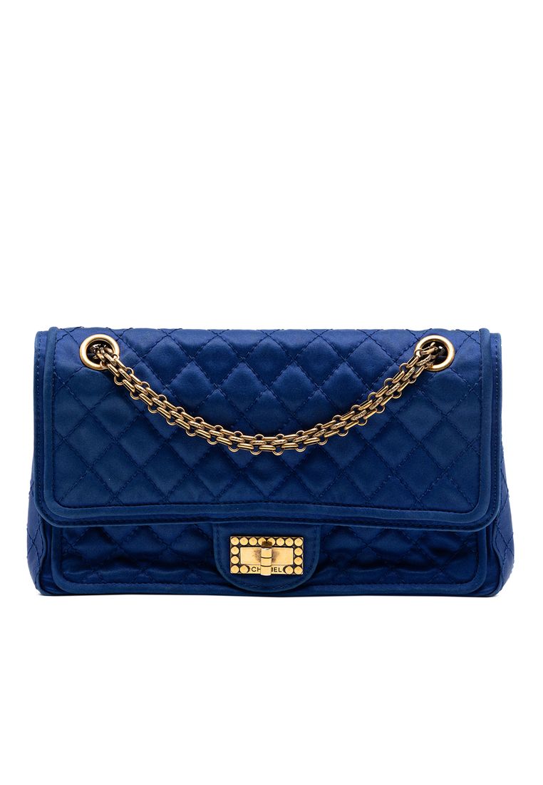 Chanel Pre-Loved Chanel Quilted Satin Reissue 2.55 Double Flap 225
