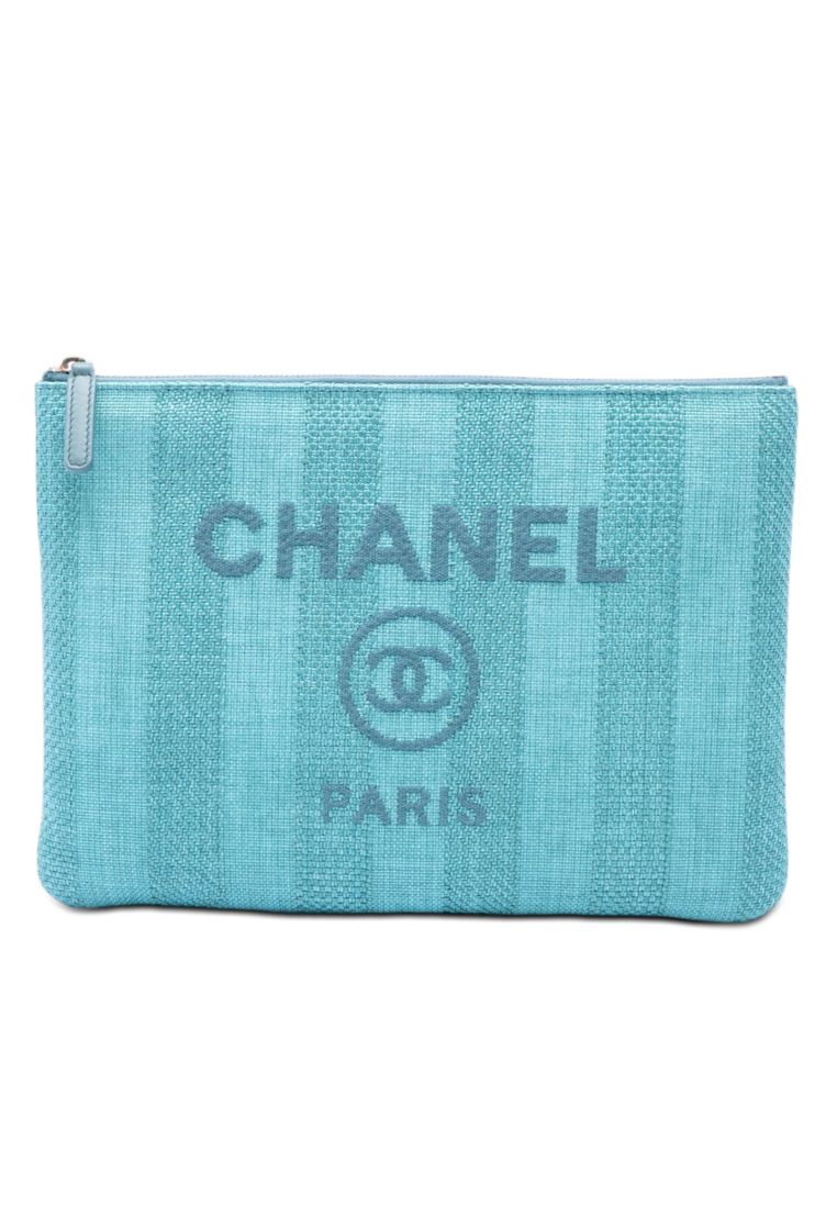 CHANEL Pre-Loved Chanel Medium Tweed Deauville O Case Clutch