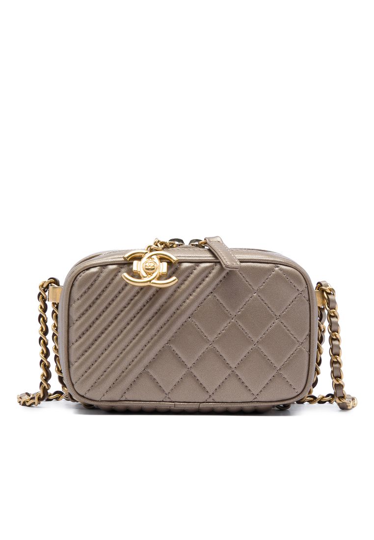 Chanel Pre-Loved Chanel Mini Quilted Lambskin Coco Boy Camera Bag