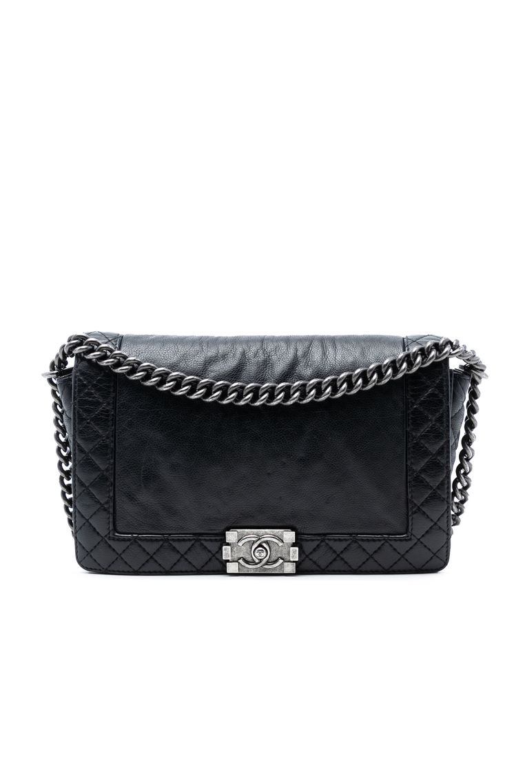 Chanel Pre-Loved Chanel Medium Calfskin Boy Reverso Flap