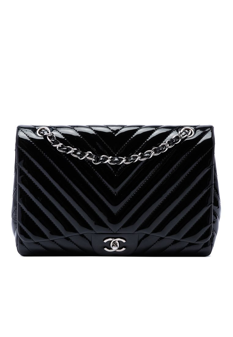 Chanel Pre-Loved Chanel Jumbo Classic Chevron Patent Single Flap