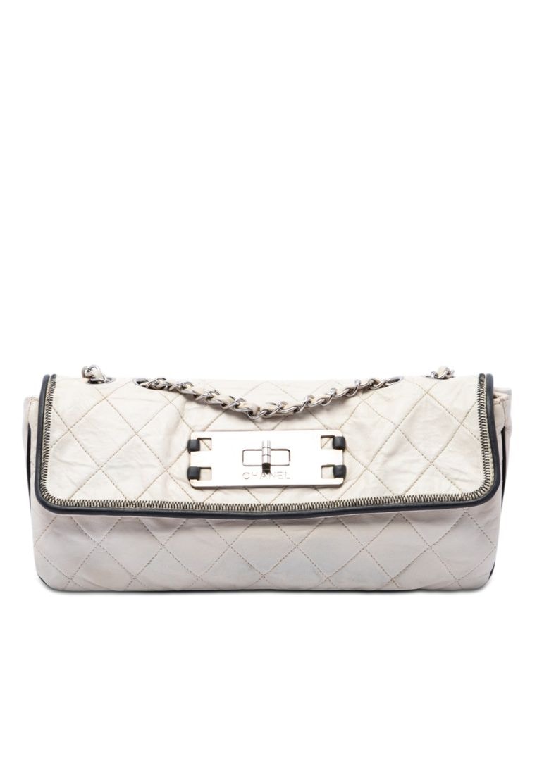 Chanel Pre-Loved Chanel Quilted Lambskin East West Mademoiselle Flap