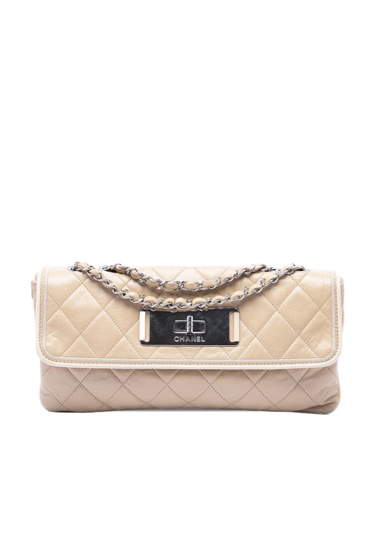Chanel Pre-Loved Chanel Quilted Lambskin East West Mademoiselle Flap