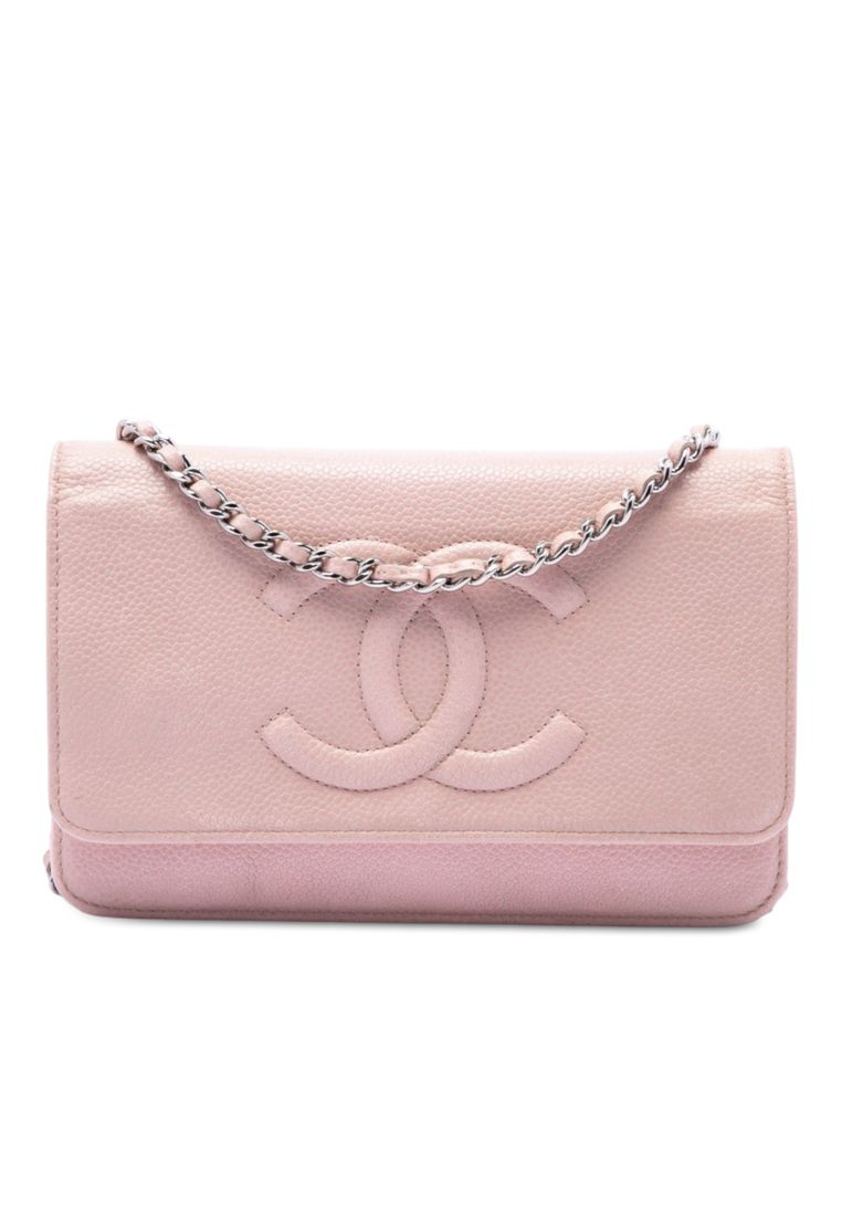 Chanel Pre-Loved Chanel Cc Caviar Wallet On Chain