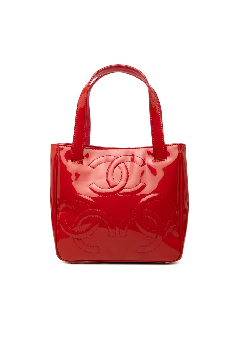 Chanel Pre-Loved Chanel Patent Triple Cc Tote