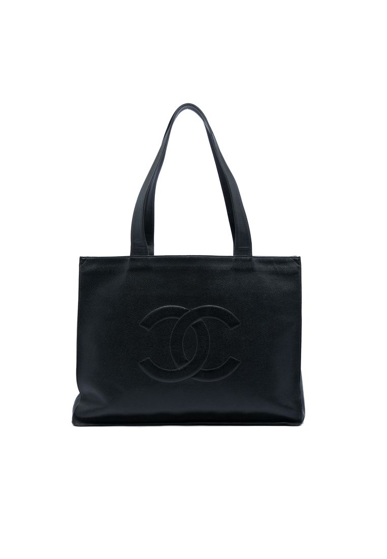 CHANEL Pre-Loved Chanel Cc Caviar Tote