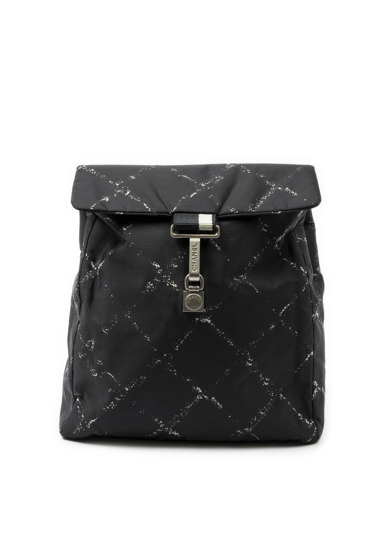 CHANEL Pre-Loved Old Travel Line Flap Backpack