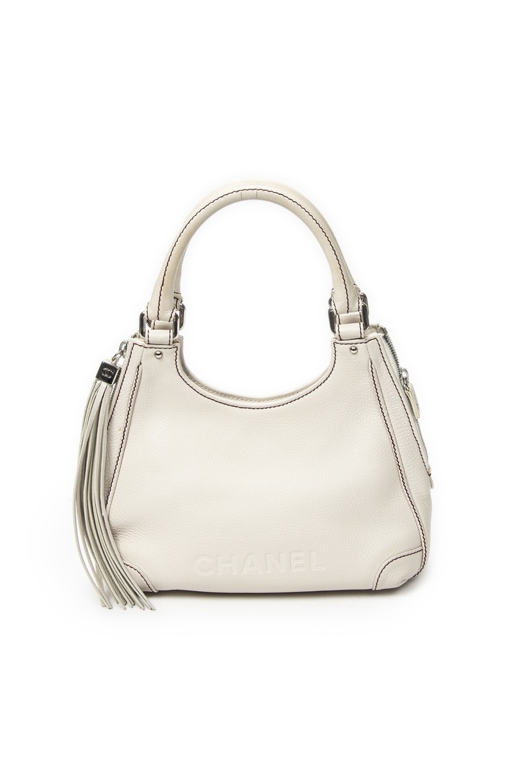 Chanel Pre-Loved Side Zip Tassel Hobo