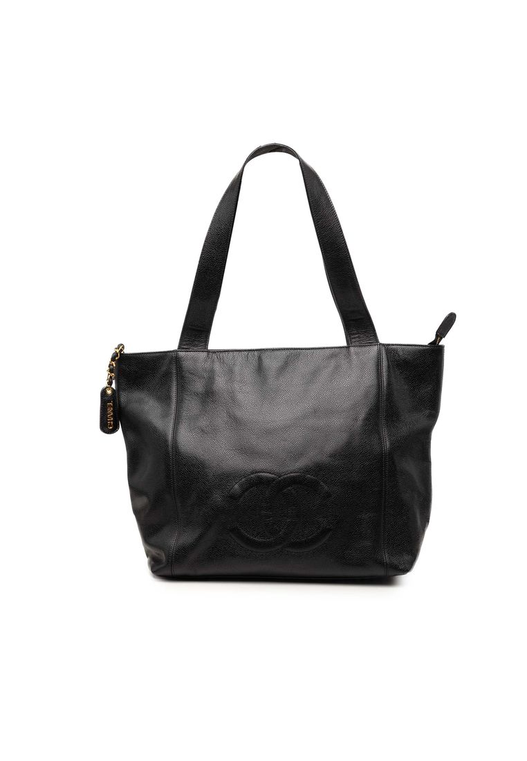 CHANEL Pre-Loved Chanel Cc Caviar Tote
