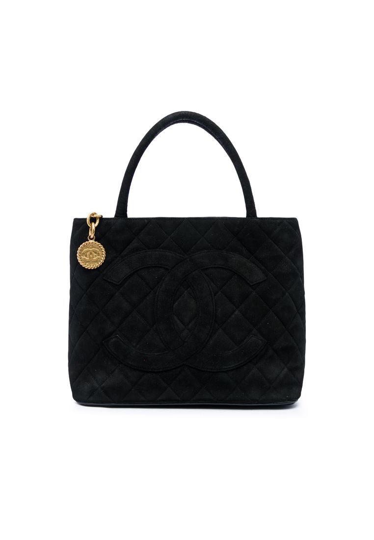 Chanel Pre-Loved Chanel Suede Medallion Tote