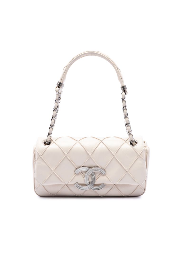 Chanel Pre-Loved Chanel Cc Double Stitch Lambskin Single Flap