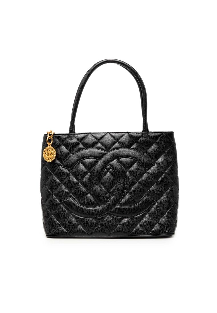 CHANEL Pre-Loved Chanel Caviar Medallion Tote