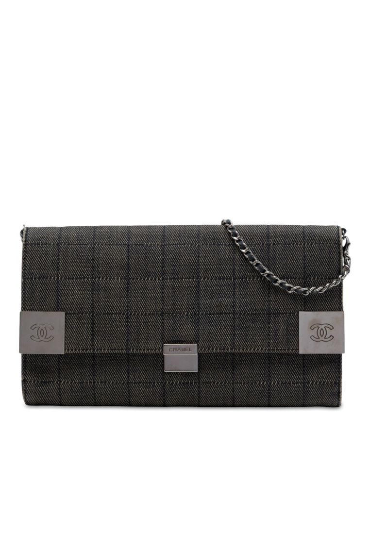 Chanel Pre-Loved Chanel Cc Chocolate Bar Denim Flap