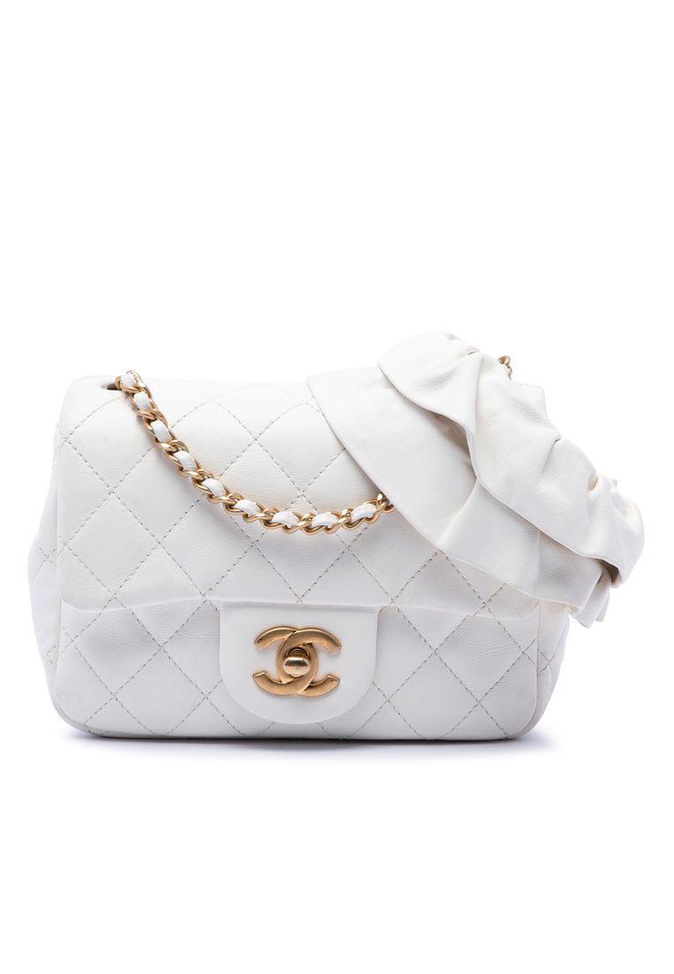 CHANEL Pre-Loved Chanel Mini Square Lambskin Romance Single Flap