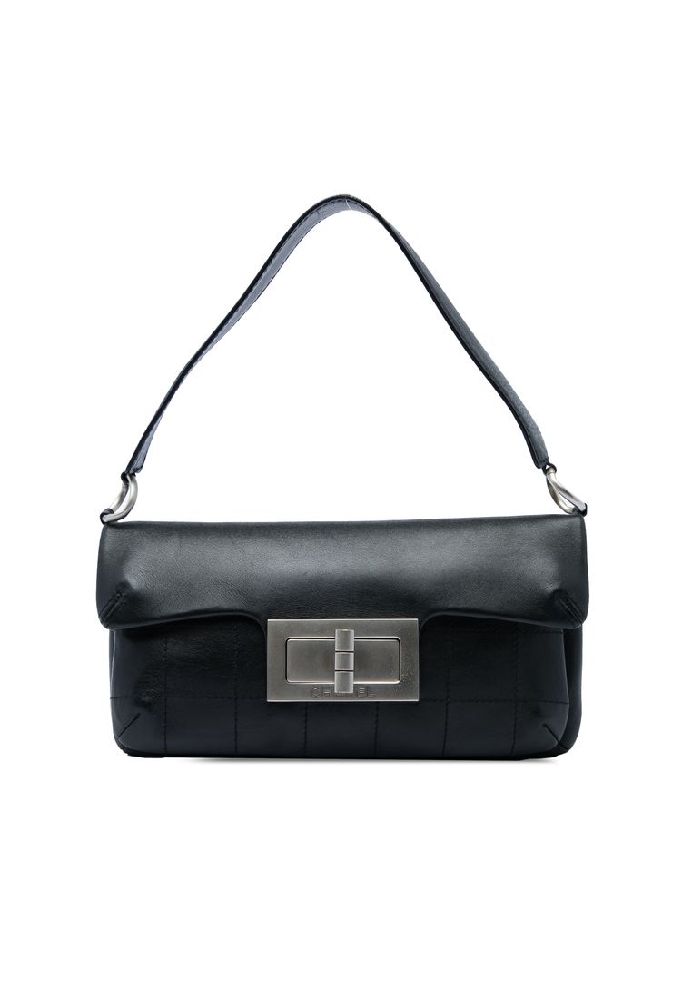 Chanel Pre-Loved Chanel Calfskin Square Stitched Mademoiselle Shoulder Bag