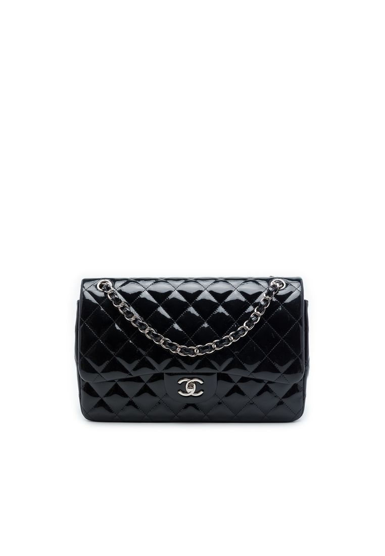 Chanel Pre-Loved Chanel Jumbo Classic Patent Double Flap