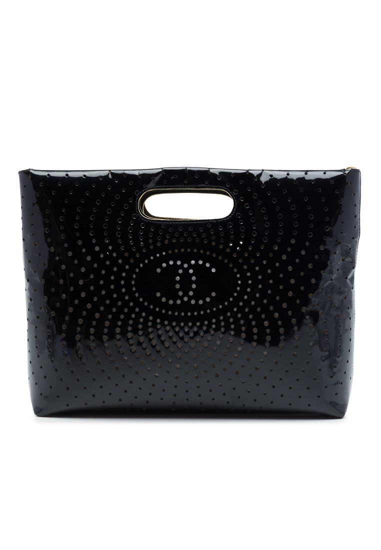 Chanel Pre-Loved Chanel Cc Perforated Patent Tote