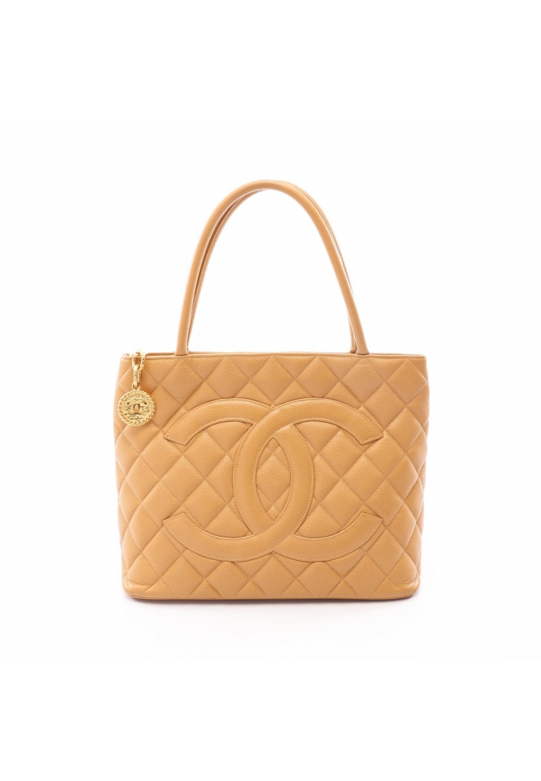 Chanel Pre-Loved Chanel reissue tote Handbag tote bag Caviar skin beige gold hardware