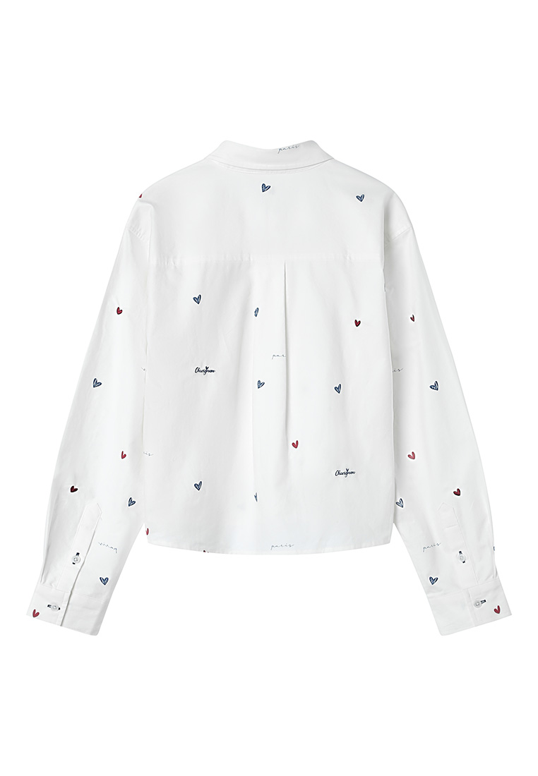 Chevignon Women's Petite Graphic Blouse