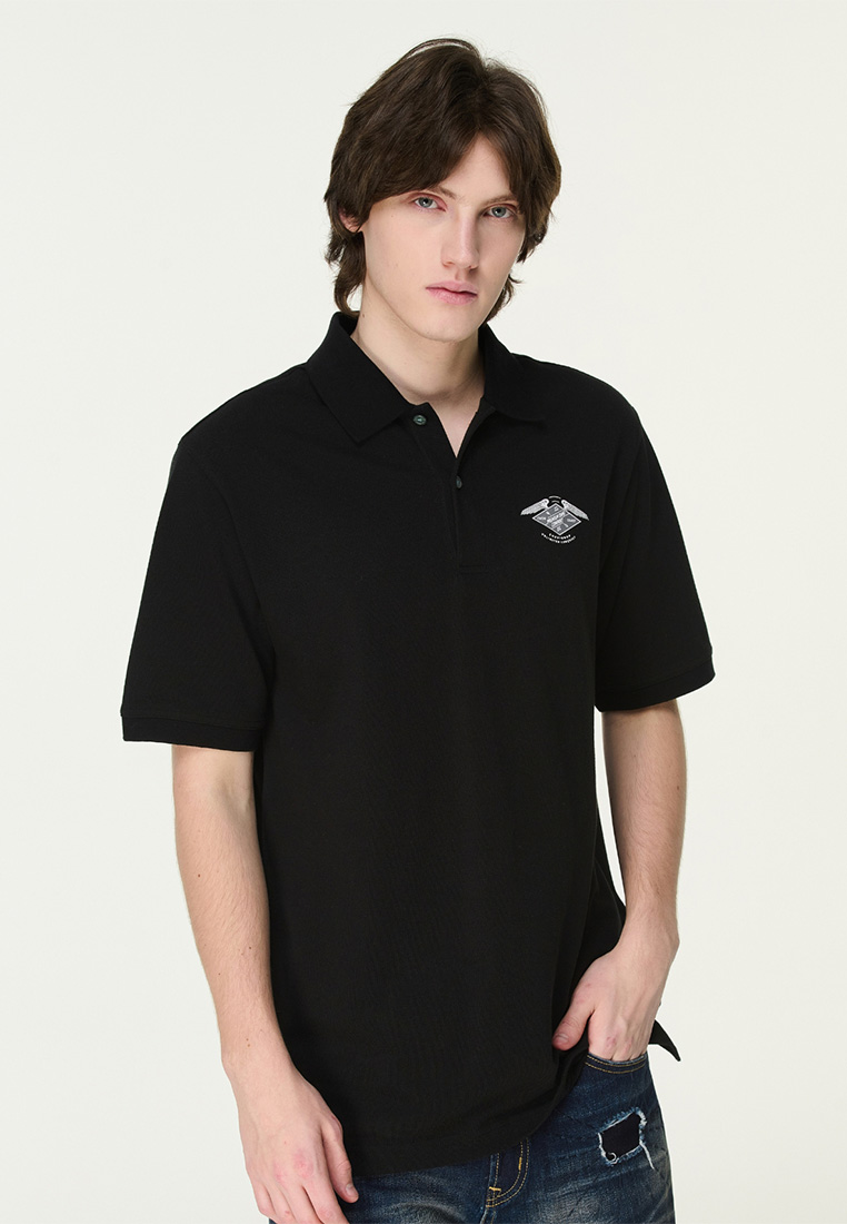 Chevignon Men's Biker Print Polo Shirt